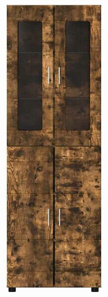 VidaXL Magasfiú FLORIN 60 x 35 x 182 cm Füstölt tölgy Szerelt Fa