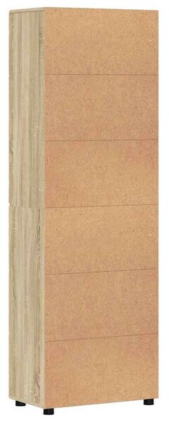 VidaXL Magasfiú FLORIN 60 x 35 x 182 cm Sonoma tölgy Szerelt Fa