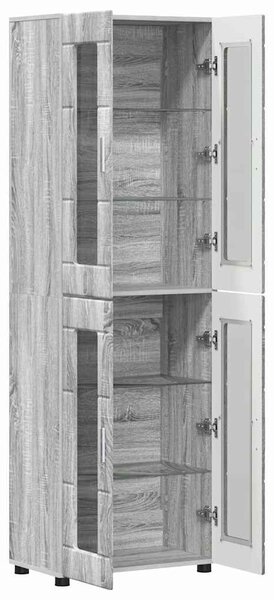 VidaXL Magasfiú FLORIN 60 x 35 x 182 cm Szürke Sonoma Szerelt Fa