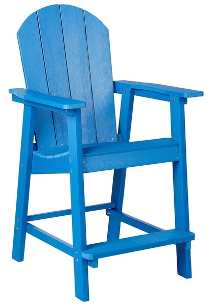 Kerti bárszék ADIRONDACK Szintetikus anyag Kék