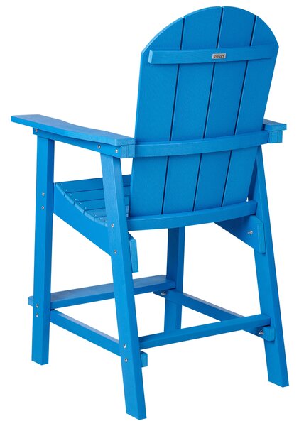 Kerti bárszék ADIRONDACK Szintetikus anyag Kék