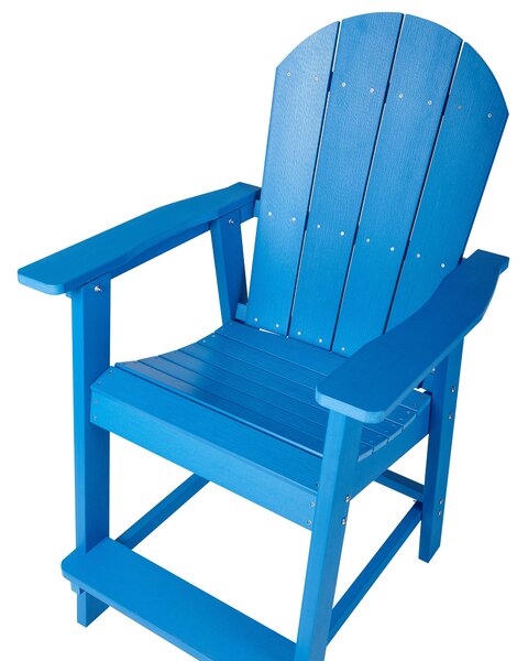 Kerti bárszék ADIRONDACK Szintetikus anyag Kék