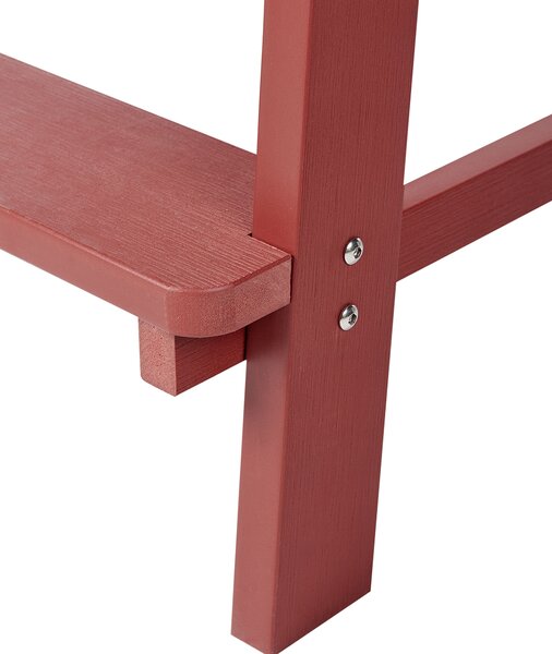 Kerti bárszék ADIRONDACK Szintetikus anyag Piros