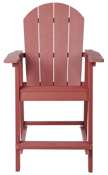 Kerti bárszék ADIRONDACK Szintetikus anyag Piros