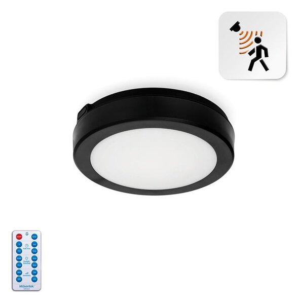 LED lámpa NAIROS G2 12W 3CCT fekete 230V mozgásérzékelő DO