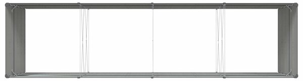 VidaXL Növénytartó Antracit 385 x 100 x 75 cm Horganyzott acél