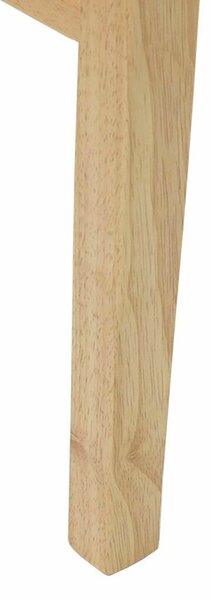 VidaXL Étkező Székek 2 pcs Természetes 43 x 54 x 89 cm Tömör Gumi Fa