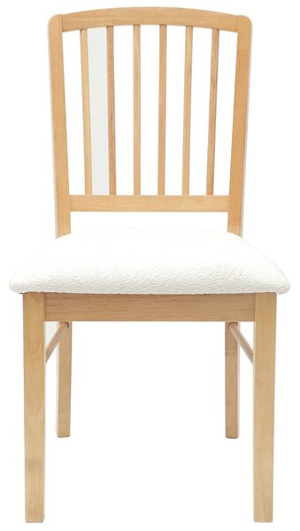 VidaXL Étkező Székek 2 pcs Természetes 50 x 52,5 x 91 cm Tömör Gumi Fa