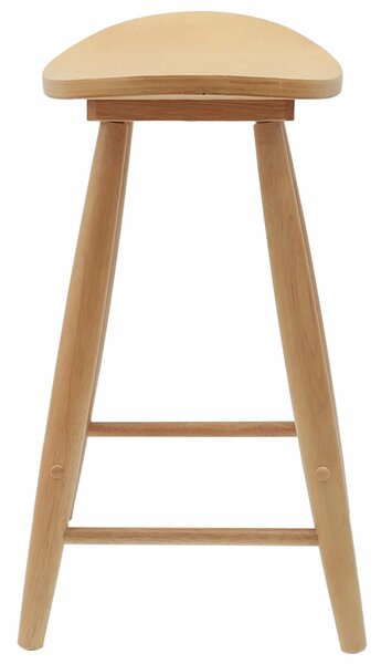 VidaXL Étkező Székek 2 pcs Természetes 46 x 37 x 63 cm Tömör Gumi Fa