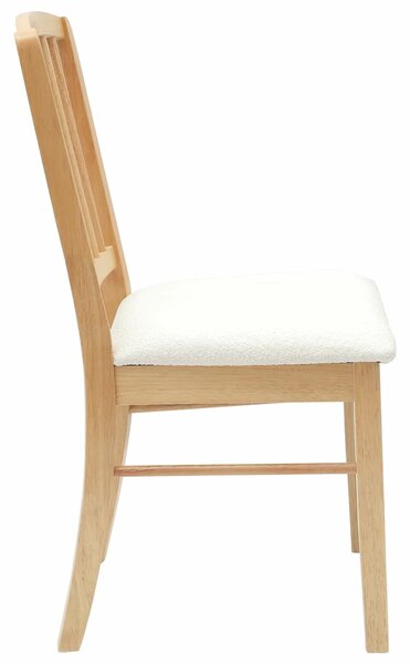 VidaXL Étkező Székek 2 pcs Természetes 50 x 52,5 x 91 cm Tömör Gumi Fa