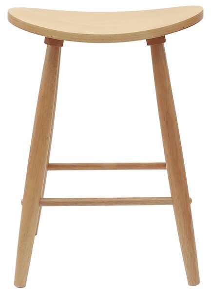 VidaXL Étkező Székek 2 pcs Természetes 46 x 37 x 63 cm Tömör Gumi Fa