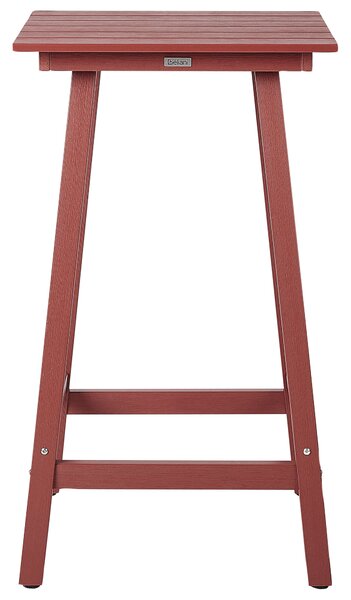 Kerti bárasztal ADIRONDACK 60 cm 59 cm Szintetikus anyag Piros