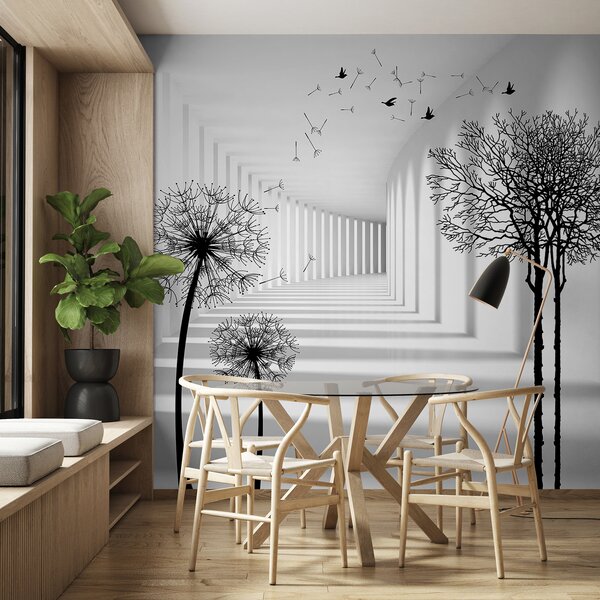 Fotótapéta Mélység és fény, Fekete-fehér fotótapéta, u37803d1 : Uwalls.hu