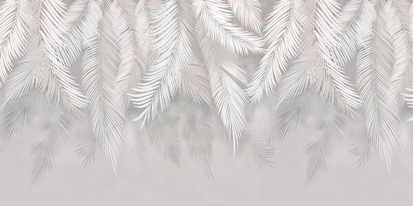 Fotótapéta Lógó pálmalevelek, Fotótapéta erdő, Fotótapéta erdő trópusok, u48556d2 : Uwalls.hu
