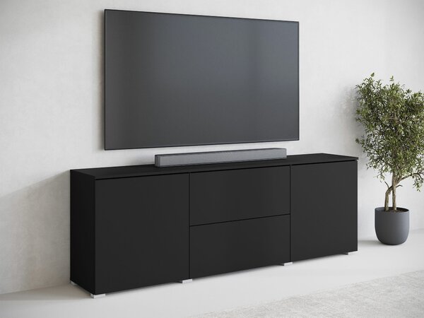 TV-állvány Mirfivo 104, Laminált forgácslap, 62x180x35cm, Grafit