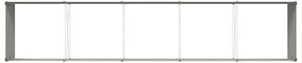 VidaXL Növénytartó Ívó 480 x 100 x 45 cm Horganyzott acél