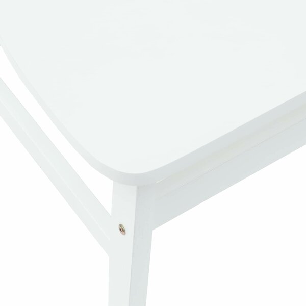 VidaXL Étkező Székek 2 pcs Fehér 42 x 47.5 x 81 cm Tömör Gumi Fa