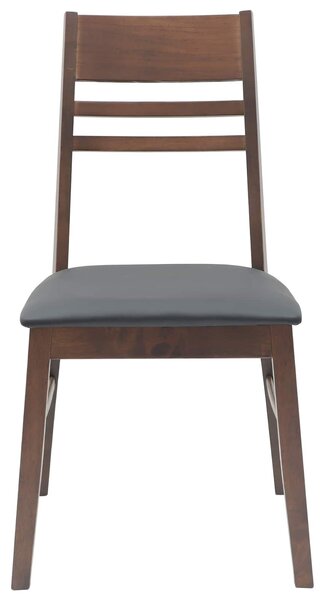 VidaXL Étkező Székek 2 pcs Világos Barna 43 x 54 x 89 cm Tömör Gumi Fa