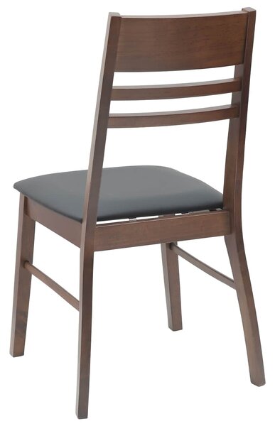 VidaXL Étkező Székek 2 pcs Világos Barna 43 x 54 x 89 cm Tömör Gumi Fa