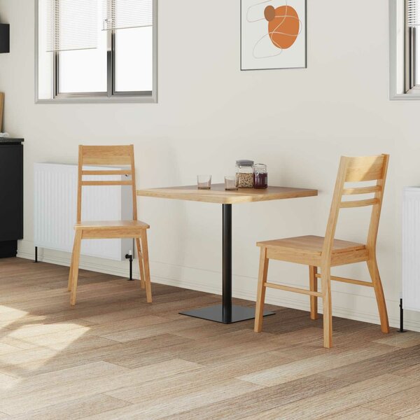 VidaXL Étkező Székek 2 pcs Természetes 43 x 54 x 89 cm Tömör Gumi Fa