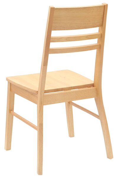 VidaXL Étkező Székek 2 pcs Természetes 43 x 54 x 89 cm Tömör Gumi Fa
