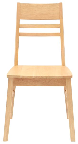 VidaXL Étkező Székek 2 pcs Természetes 43 x 54 x 89 cm Tömör Gumi Fa