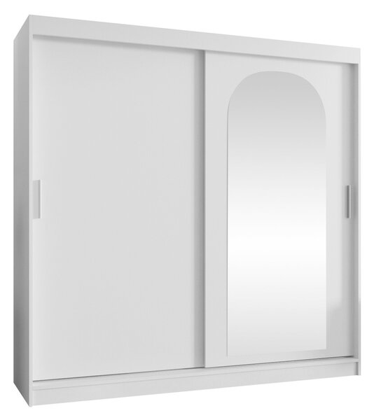 Gardróbszekrény Hartford 499, Laminált forgácslap, 200x200x62cm, Fehér