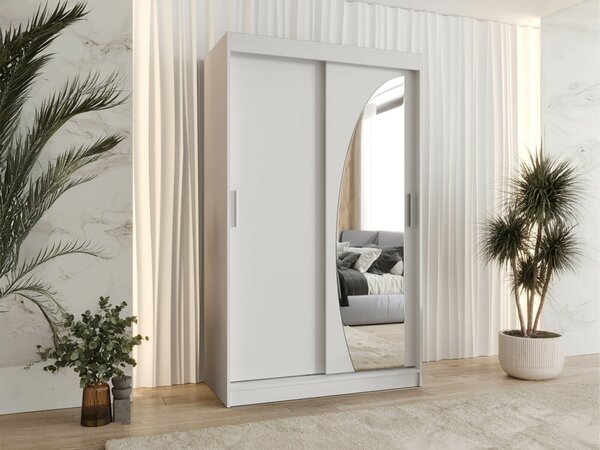 Gardróbszekrény Hartford 501, Laminált forgácslap, 200x120x62cm, Fehér