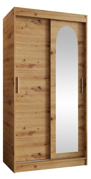 Gardróbszekrény Hartford 505, Laminált forgácslap, 200x100x62cm, Artisan tölgy