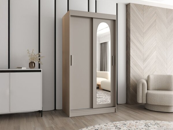 Gardróbszekrény Hartford 505, Laminált forgácslap, 200x100x62cm, Kasmír