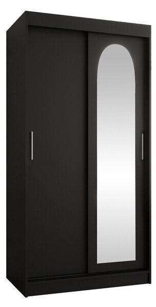 Gardróbszekrény Hartford 505, Laminált forgácslap, 200x100x62cm, Fekete