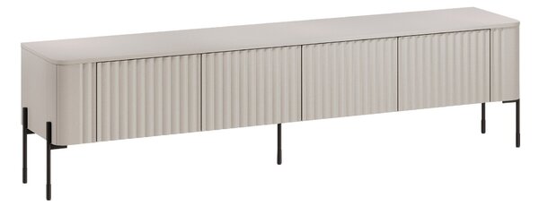 TV-állvány Nobilitas, Közepes sűrűségű farostlemez, Laminált forgácslap, 50x190x40cm, Kasmír