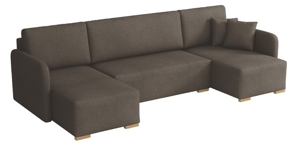 Sarokkanapé Columbus 246, Kárpit, 85x292x140cm, Fenyő