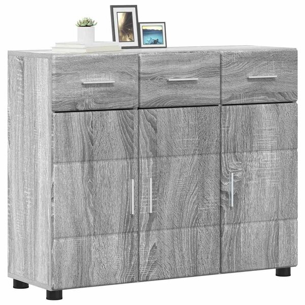 VidaXL Széf FLORIN 88,5 x 30,5 x 73 cm Szürke Sonoma Szerelt Fa