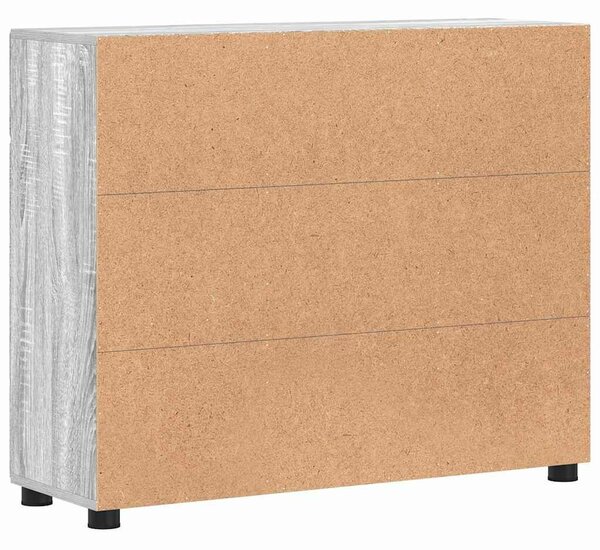 VidaXL Széf FLORIN 88,5 x 30,5 x 73 cm Szürke Sonoma Szerelt Fa