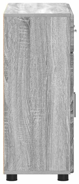 VidaXL Széf FLORIN 88,5 x 30,5 x 73 cm Szürke Sonoma Szerelt Fa