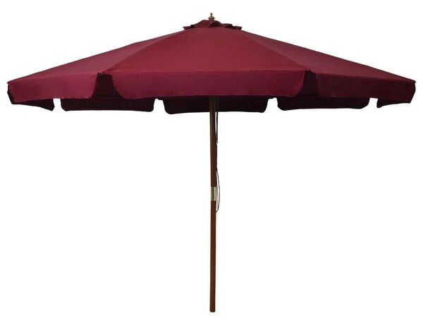VidaXL Kültéri Napernyő - Burgundi Vörös - 330 cm