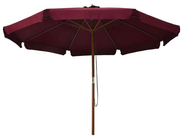 VidaXL Kültéri Napernyő - Burgundi Vörös - 330 cm