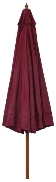 VidaXL Kültéri Napernyő - Burgundi Vörös - 330 cm