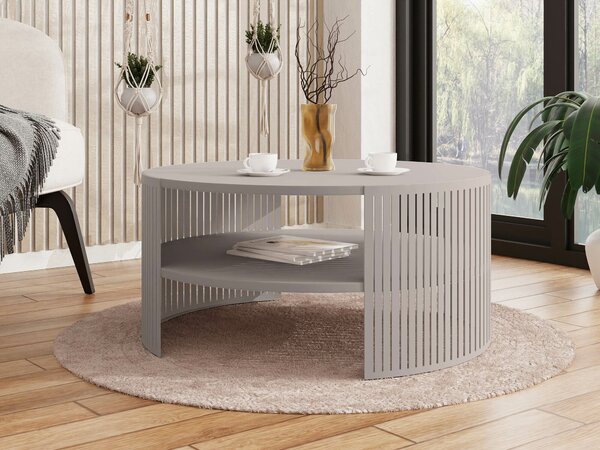 Dohányzóasztal Civer VIII, Fém, Laminált forgácslap, 40cm, Kasmír