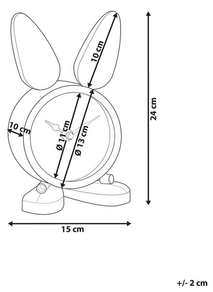 Óra THUSIS 15 cm Fém Ezüst