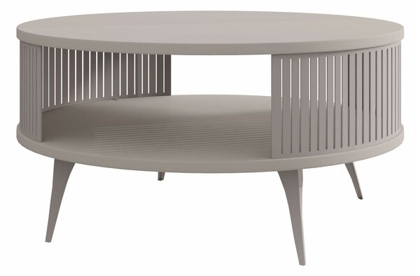 Dohányzóasztal Vitum VI, Fém, Laminált forgácslap, 44cm, Kasmír