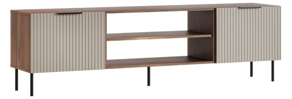 TV-állvány Mardalu 105, Közepes sűrűségű farostlemez, Laminált forgácslap, 53x181x42cm, Dió, Kasmír