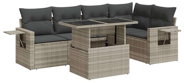 VidaXL Polyrattan Kerti Ülőgarnitúra - 6 részes