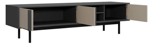 TV-állvány Levali 108, Laminált forgácslap, 43x163x43cm, Antracit, Poros zöld