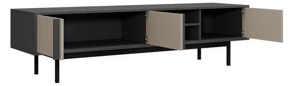 TV-állvány Levali 108, Laminált forgácslap, 43x163x43cm, Bézs, Antracit