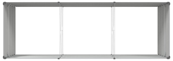 VidaXL Növénytartó Világosszürke 290 x 100 x 75 cm Horganyzott acél