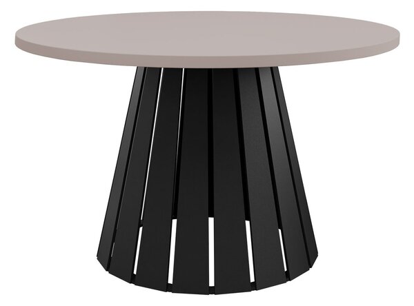 Dohányzóasztal Oswego 134, Fém, 43cm, Kasmír, Fekete