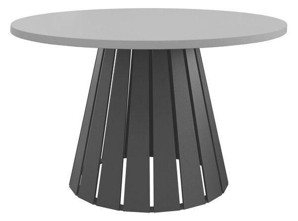 Dohányzóasztal Oswego 134, Fém, 43cm, Szürke, Fekete