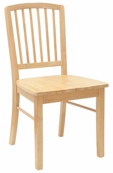 VidaXL Étkező Székek 2 pcs Természetes 50 x 52,5 x 91 cm Tömör Gumi Fa